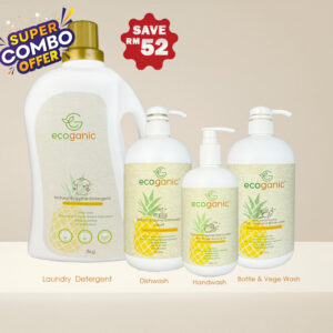 Family Combo- Ecoganic Family pack -detergent, dishwash, handwash and vege&bottle